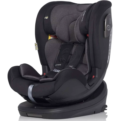 Автокресло EasyGo Convert izofix 0-36 9024-ECis-13 Iron, черный