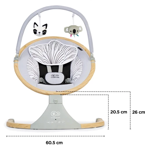 Кресло-качалка Kinderkraft Lumi Wooden (KBLUMI00GRY0000): Конструкция опоры без колесиков