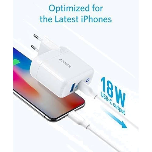 Зарядное устройство ANKER USB Wall Charger PowerPort III Duo USB-C 36W White (A2628321): Особенности Быстрая зарядка, USB-C, Power Delivery (PD)