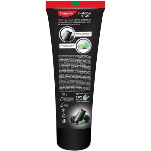 Colgate Зубная паста Бамбуковый уголь и мята 120 г: Количество в упаковке, шт 1
