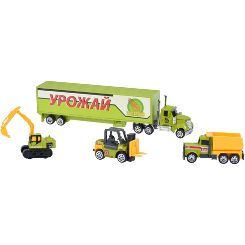 Набор машинок Same Toy Diecast грузовик с тракторами (SQ80958-2Ut): Производитель Same Toy