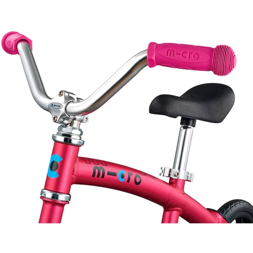 Беговел Micro серии G-Bike Chopper Deluxe - Розовый (до 20 kg с сидением, 2-х колесный) фото 9