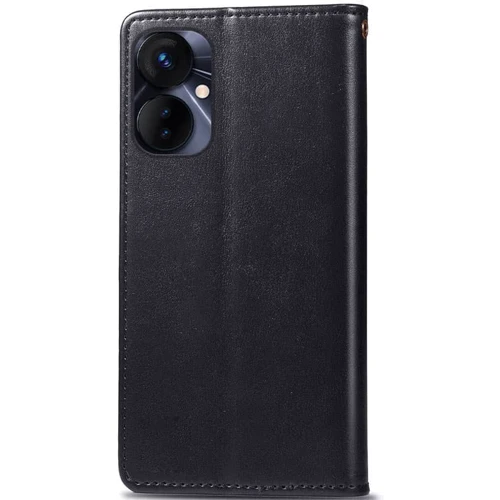 Чохол для телефона Mobile Case GETMAN Gallant Black для TECNO Spark 9 Pro (KH7n): Матеріал Искусcтвенная шкіра і Термополиуретан