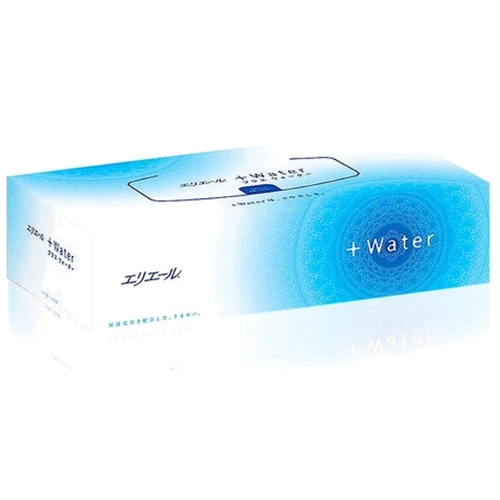 Салфетки бумажные увлажняющие Elleair +Water с глицерином и молекулами воды (713725)