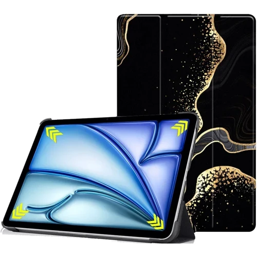 Аксессуар для iPad BeCover Smart Case Black Abstraction for iPad Air 11 (2024 / 2025) (711598): Цвет черный