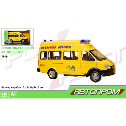 Машина 7809 АВТОПРОМ городские службы,1:29,свет, звук, 21,5x10,5: Производитель АВТОПРОМ