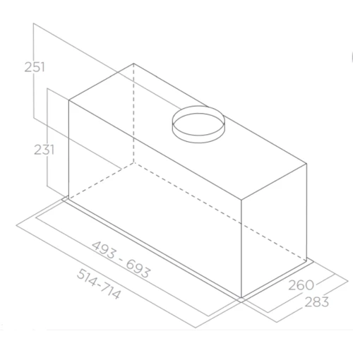 Витяжка Elica FOLD MAT BL/A/72: Тип фільтра повітря Отвод, Рециркуляция