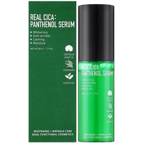 Fortheskin Real Cica Panthenol Serum Сыворотка для лица успокаивающая 50 ml: Время применения Универсальный