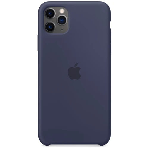 Чехол для iPhone Apple Silicone Case Midnight Blue (MWYW2) for iPhone 11 Pro Max: Цвет синий