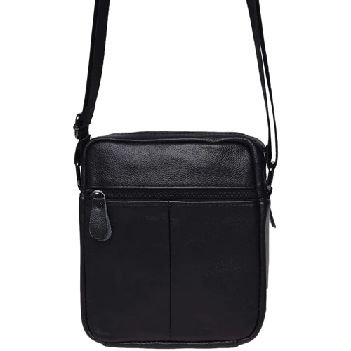Мужская сумка через плечо Borsa Leather черная (K11169a-black): Пол Мужской
