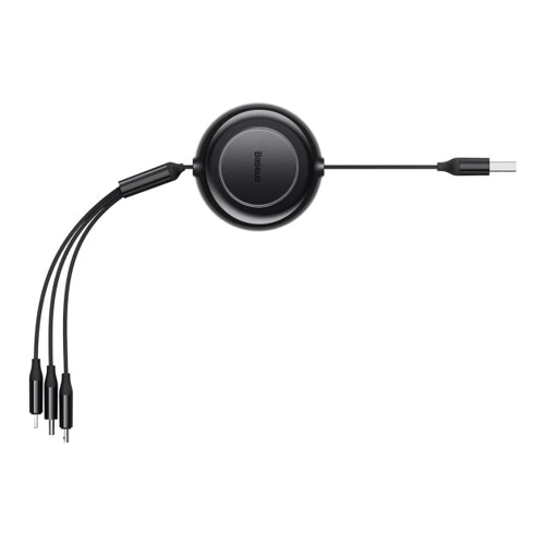 Кабель Baseus USB Cable to Micro USB/Lightning/Type-C Bright Mirror 2 Series 3.5A 1.1m Black (CAMJ010001) фото 4
