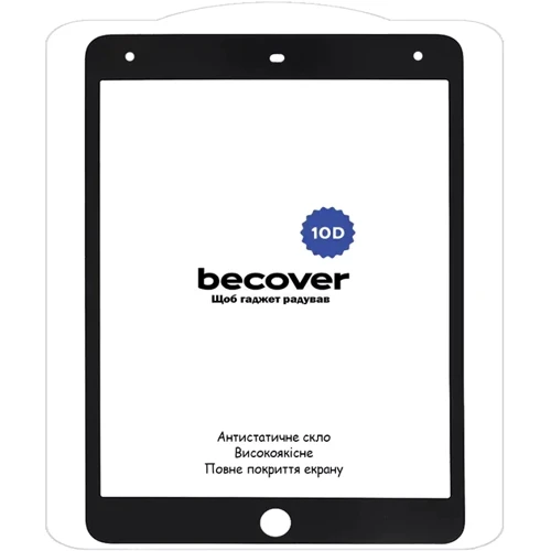 Аксессуар для iPad BeCover Tempered Glass 10D Black for iPad 10.2 (2019-2021) (710572): Тип аксессуара защитное стекло