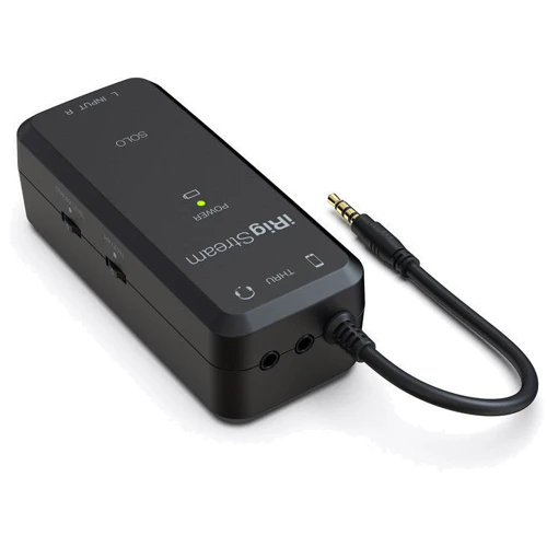 Аудиоинтерфейс IK MULTIMEDIA iRig Stream SOLO: Питание 2x батареи типа AA (пальчиковые), время работы до 50 часов