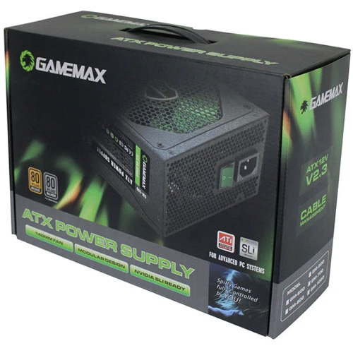 Блок питания GameMax GM-1050: Вентилятор задней стенки нет