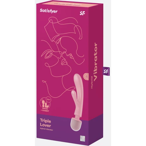 Вибратор-кролик + массажер 2в1 Satisfyer Triple Lover Рink