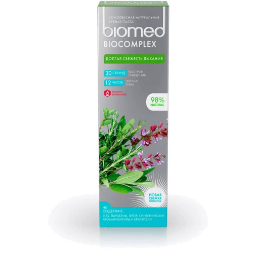 BioMed Biocomplex Антибактериальная зубная паста "Мята" 100 g: Количество в упаковке, шт 1