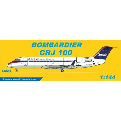 Модель Big Planes Kits Пассажирский самолет Bombardier CRJ 100 Delta Connection Comair (BPK14401)