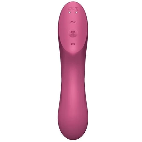 Вакуумный стимулятор с вибрацией Satisfyer Curvy Trinity 3 Red