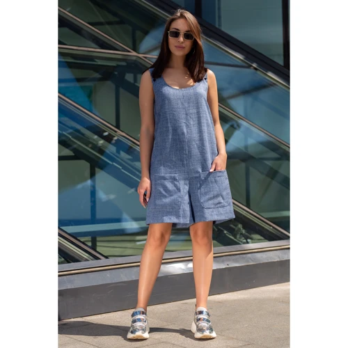 Комбинезон FLFashion Гавана ФКГ 3052 XXL-3XL синий