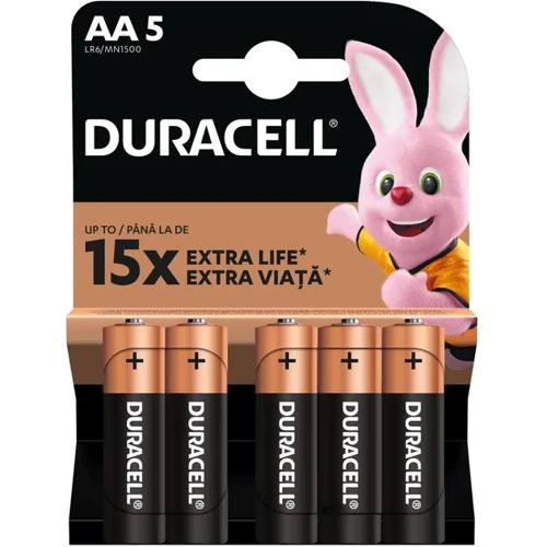 Duracell Basic AA 5 шт в упаковке (5000394047006) фото 4