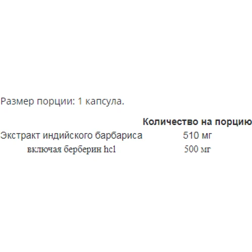 All Nutrition Berberine HCL Берберин 90 капсул: Форма випуску капсули