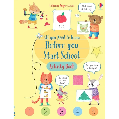 Wipe-Clean. All You Need to Know Before You Start School. Activity Book / Все, что вам нужно знаті перед початком школи