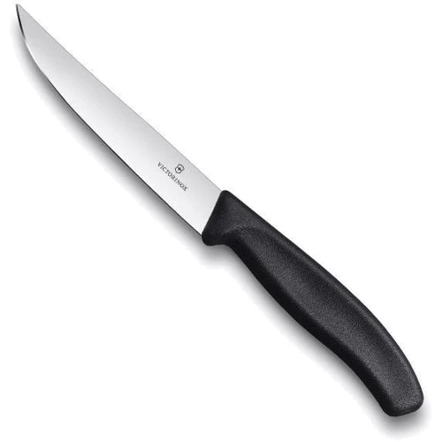 Victorinox (6.7903.12B) SwissClassic Steak 12см для стейков черный 2шт: Лезвие нержавеющая сталь