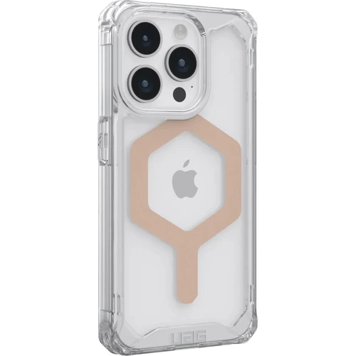 Чохол для iPhone Urban Armor Gear UAG Plyo Magsafe Ice/Gold (114305114348) для iPhone 15 Pro Max: Матеріали поликарбонат и полиуретан