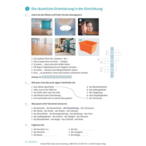 Im Beruf Neu Fachwortschatztrainer Erziehung: ISBN 9783193611901, 978-3-19-361190-1
