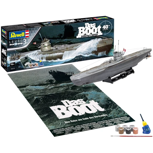 Сборная модель-копия Revell Подводная лодка U96 (Das Boot) Уровень 3 (RVL-05675) фото 7