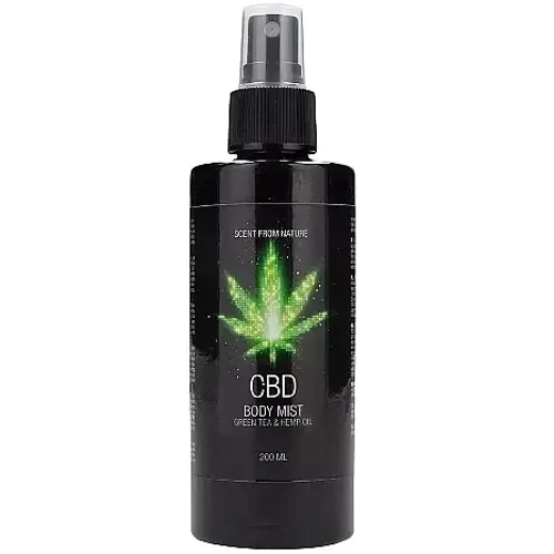 Набір для ванни та душу CBD Care set - GREEN TEA & HEMP OIL (3 предмети)