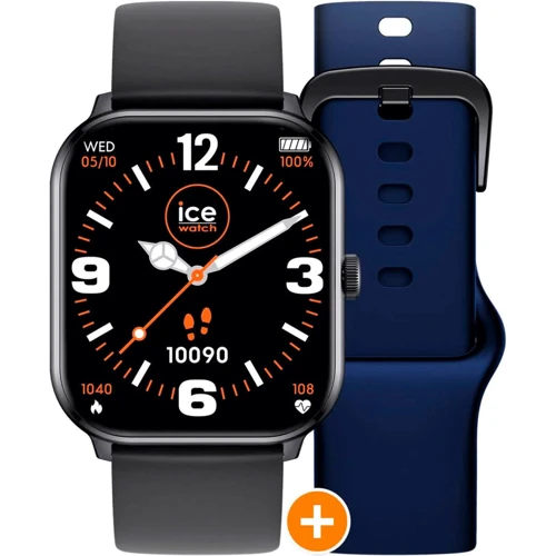 Смарт-часы Ice-Watch ICE smart one Black Navy + ремешок: Дисплей 1.85" TFT