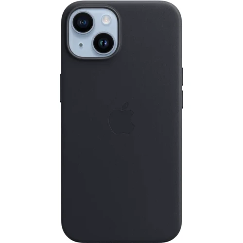 Чехол для iPhone Apple iPhone 14 Leather Case with MagSafe - Midnight (MPP43ZE/A)