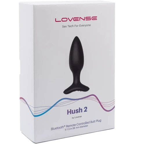 Анальная смарт вибропробка Lovense Hush 2, размер S
