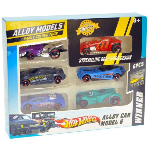 Набір машинок Гонка Bambi 6 шт (6012)