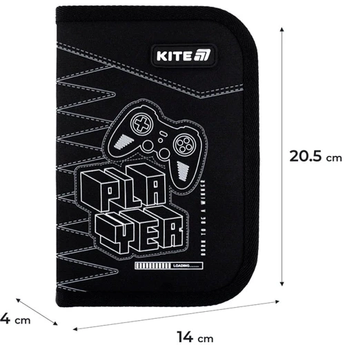 Набор Kite рюкзак + пенал + сумка для обуви 531 Player (SET_K25-531M-3): Цвет черный