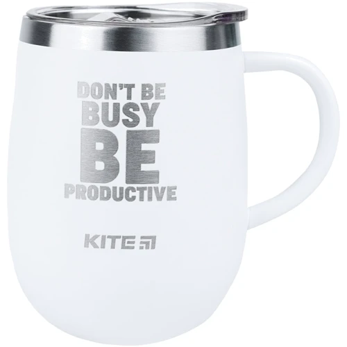 Термокухоль Kite Be productive 360 мл білий (k22-378-03-1)