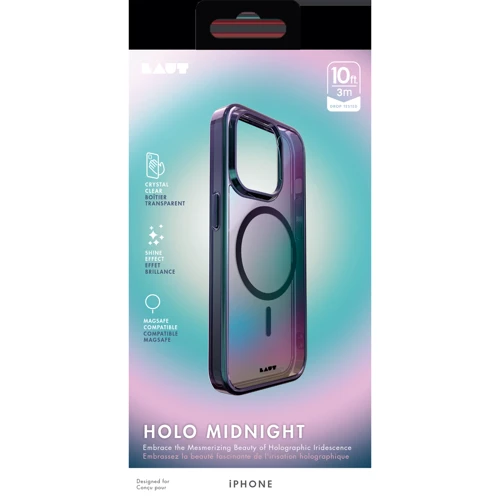 Чехол для iPhone LAUT HOLO Black (L_IP23C_HO_BK) for iPhone 15 Plus фото 7