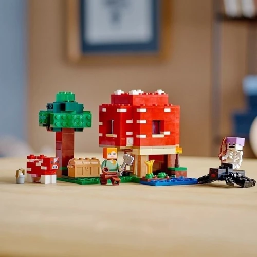 Конструктор LEGO Minecraft Грибний будинок 272 деталі (21179): Кількість деталей, шт. 272