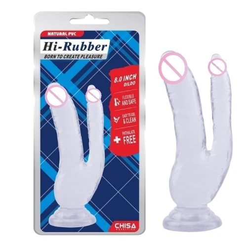 Фаллоимитатор двойной CHISA 8.0 Inch Dildo, Clear