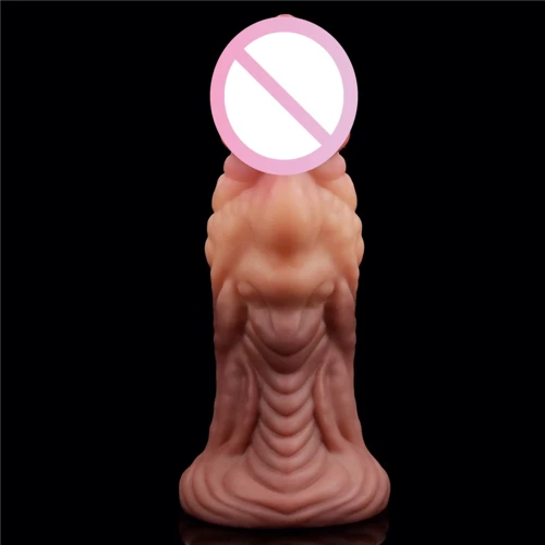 Фаллоимитатор LoveToy Dual-Layered Silicone Nature Cock 7" Brown