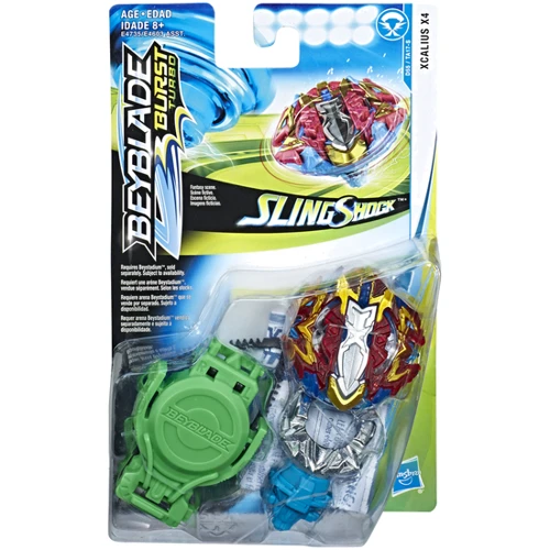 Ігровий набір Hasbro Дзига Бейблейд СлінгШок і пусковий пристрій (E4735 BEY Hasbro SS XCALIUS X4)