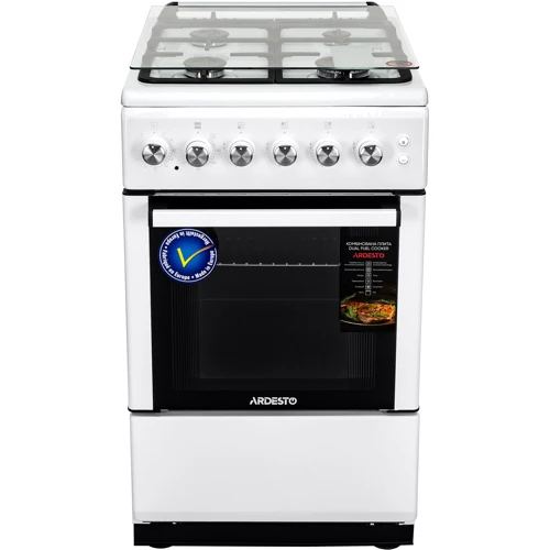 Плита комбінована Ardesto FSC-F5060PW: Кількість електричних конфорок немає