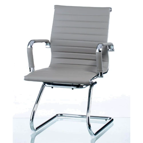 Конференц-крісло Special4You Solano office artleather grey (E5883)