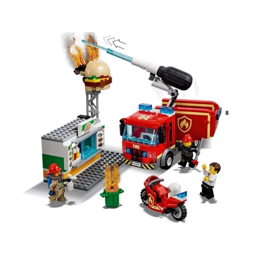Конструктор LEGO City Пожар в бургер-кафе (60214): Рекомендуемый возраст от 5 до 12 лет