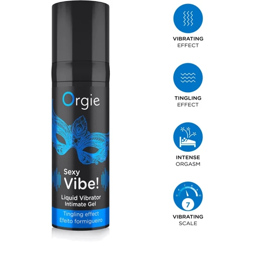 Жидкий вибратор Orgie Sexy Vibe! Liquid Vibrator, 15 мл, с эффектом мурашек