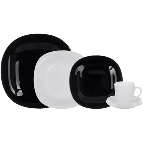 Столовый сервиз Luminarc Carine Black/White из 30 предметов (N1500)			