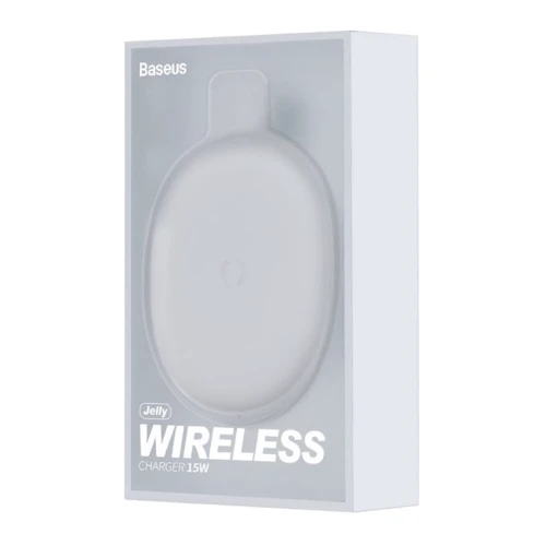 Зарядний пристрій Baseus Wireless Charger Jelly 15W White (WXGD-02) фото 8
