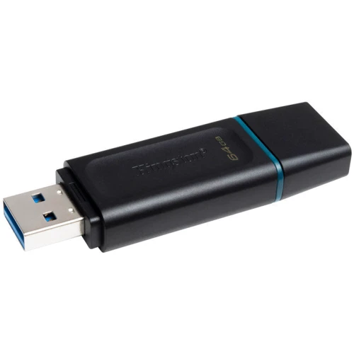 USB-флешка Kingston 64GB DataTraveler Exodia USB 3.2 Black/Teal(DTX/64GB): Стандарт USB USB 3.2