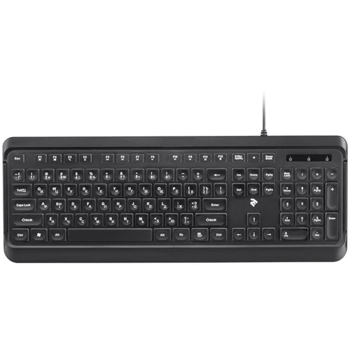 Клавиатура 2E KS120 USB Black (2E-KS120UB): Интерфейс подключения USB